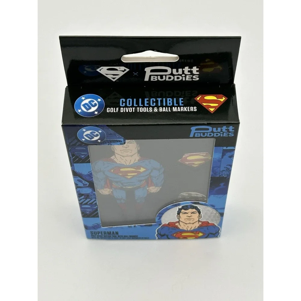 Superman DC x Putt Buddies Collectible Golf Divot‎ Repair Tool W/Ball Maker RARE